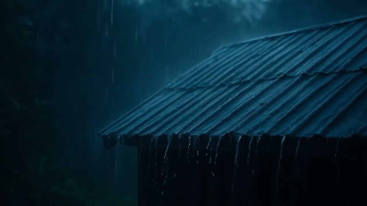 Heavy Rain Pouring on the Roof | Deep Sleep Sounds All Night