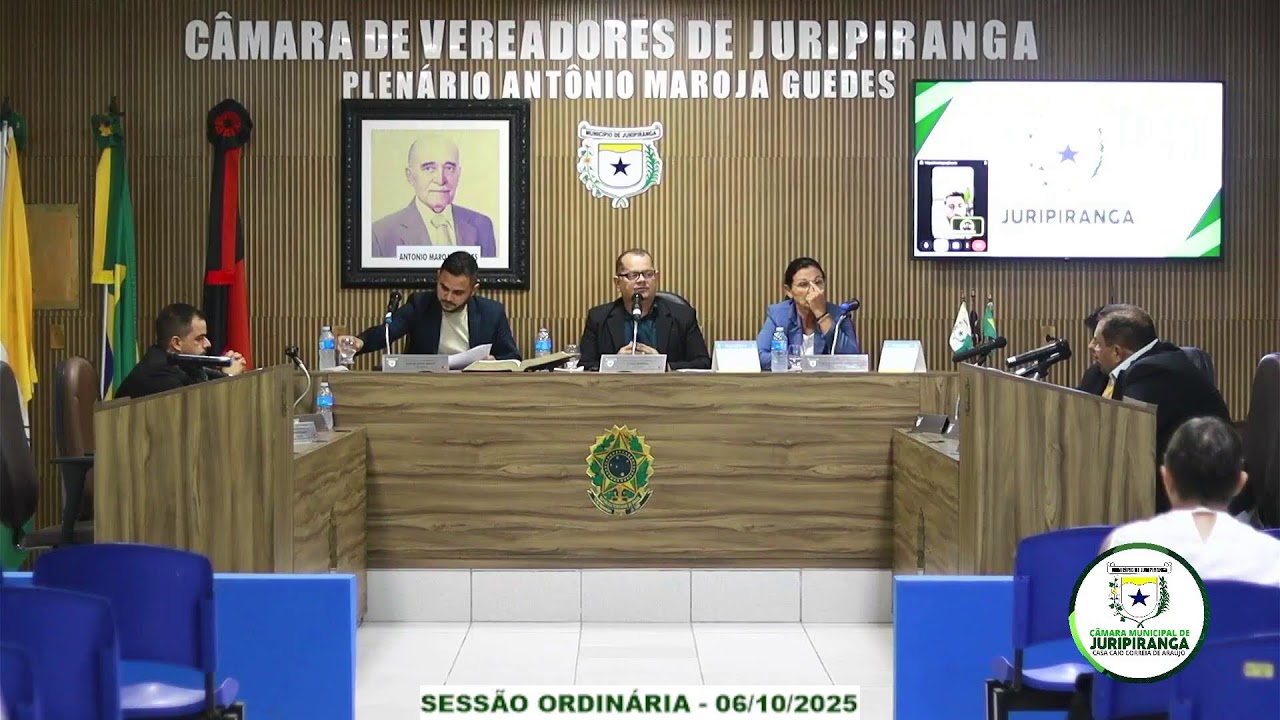 SESSÃO ORDINÁRIA - 06/10/2025 - Câmara Municipal de Juripiranga