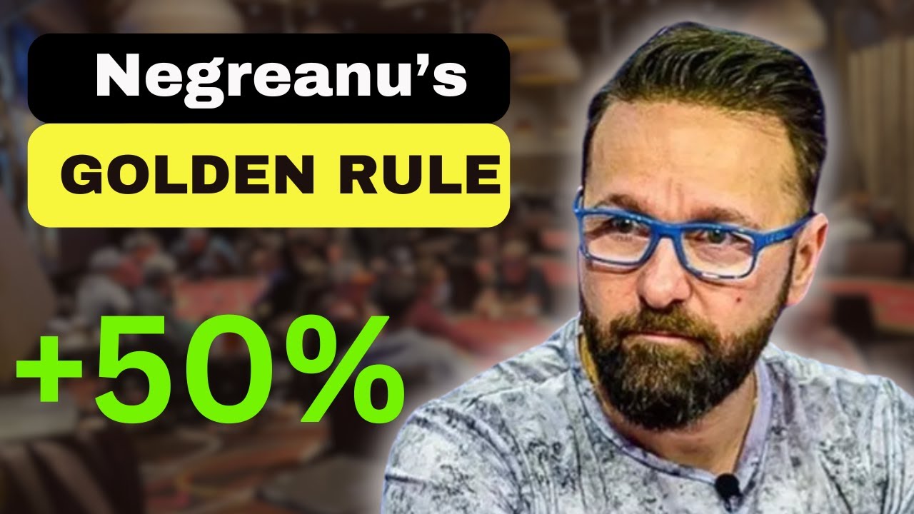 Золотое правило Негреану устранит 50% ваших покерных утечек!