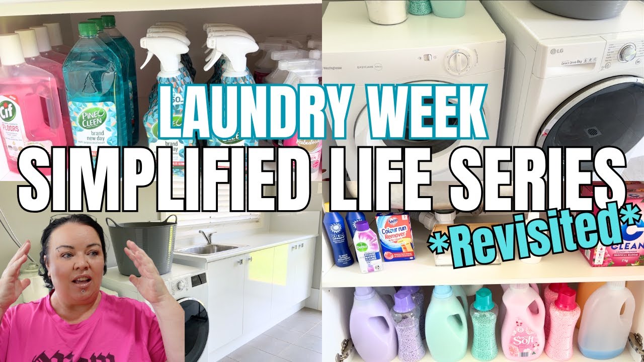SIMPLIFIED LIFE SERIES *REVISTED* | SIMPLYING MY LIFE TO MAKE IT EASIER & MORE EFFICIENT - LAUNDRY