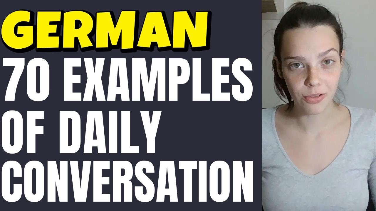 GERMAN - 70 SENTENCES TO START SPEAKING IN GERMAN