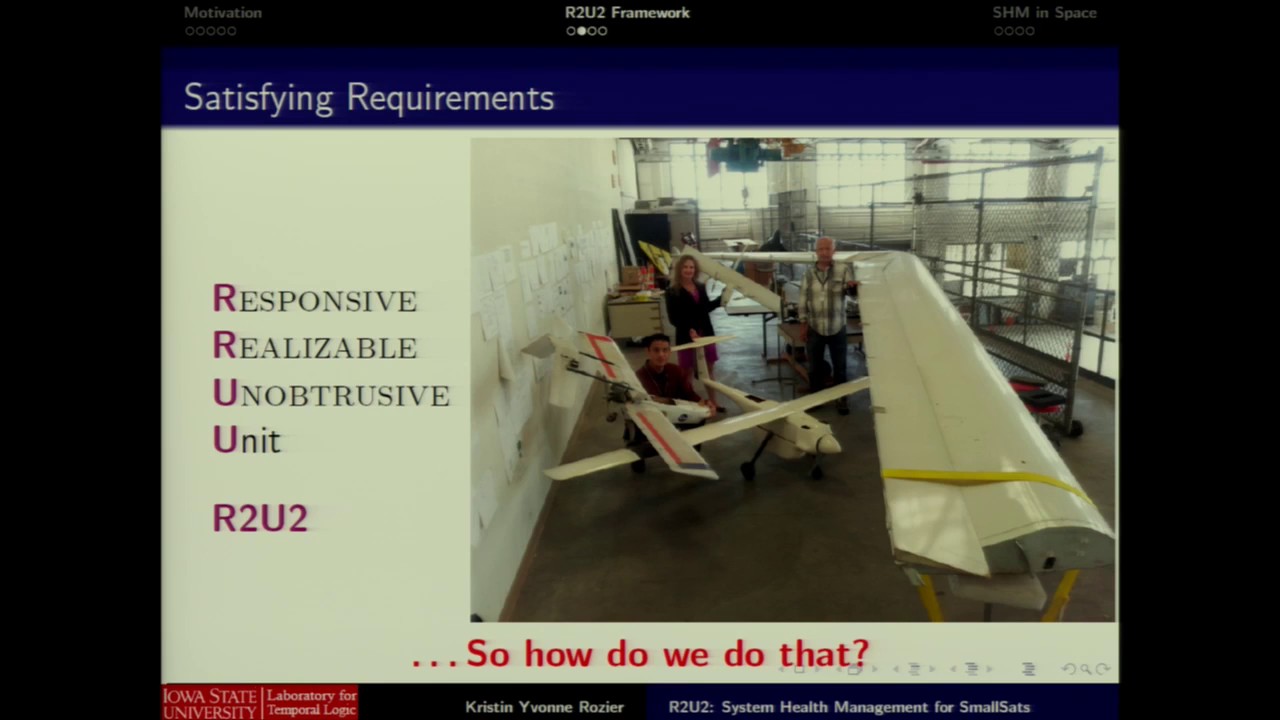 Kristin Yvonne Rozier | R2U2 in Space: System and Software Health Management for Small Satellites