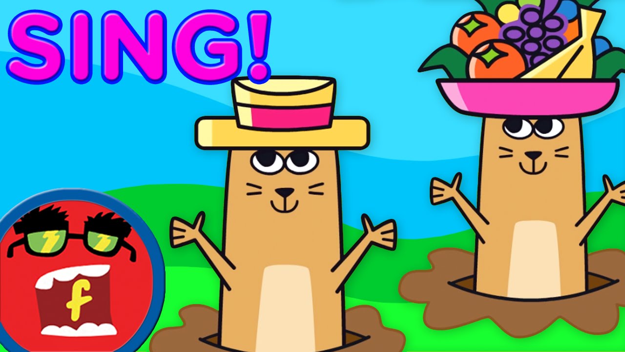 Pop Goes the Weasel Lyrics Video | Fredbot Kids Songs (Lucy the Dinosaur)