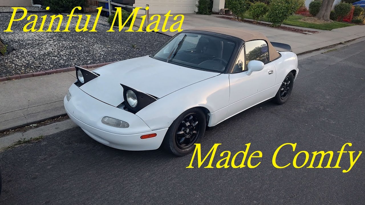 Mazda Miata NA NB Steering with and Racing Bucket Seat