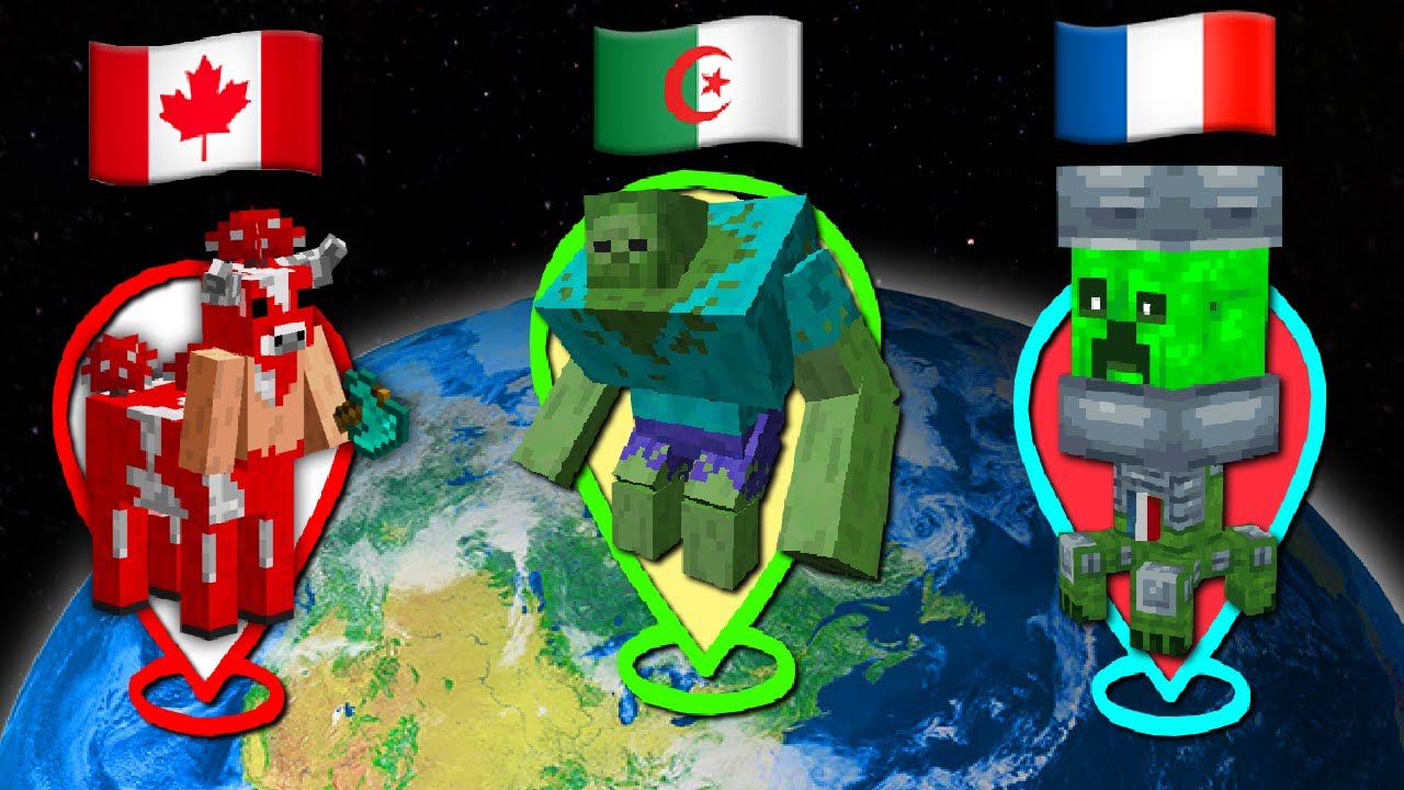 LA GUERRE MONDIALE DES MOBS SUR MINECRAFT !