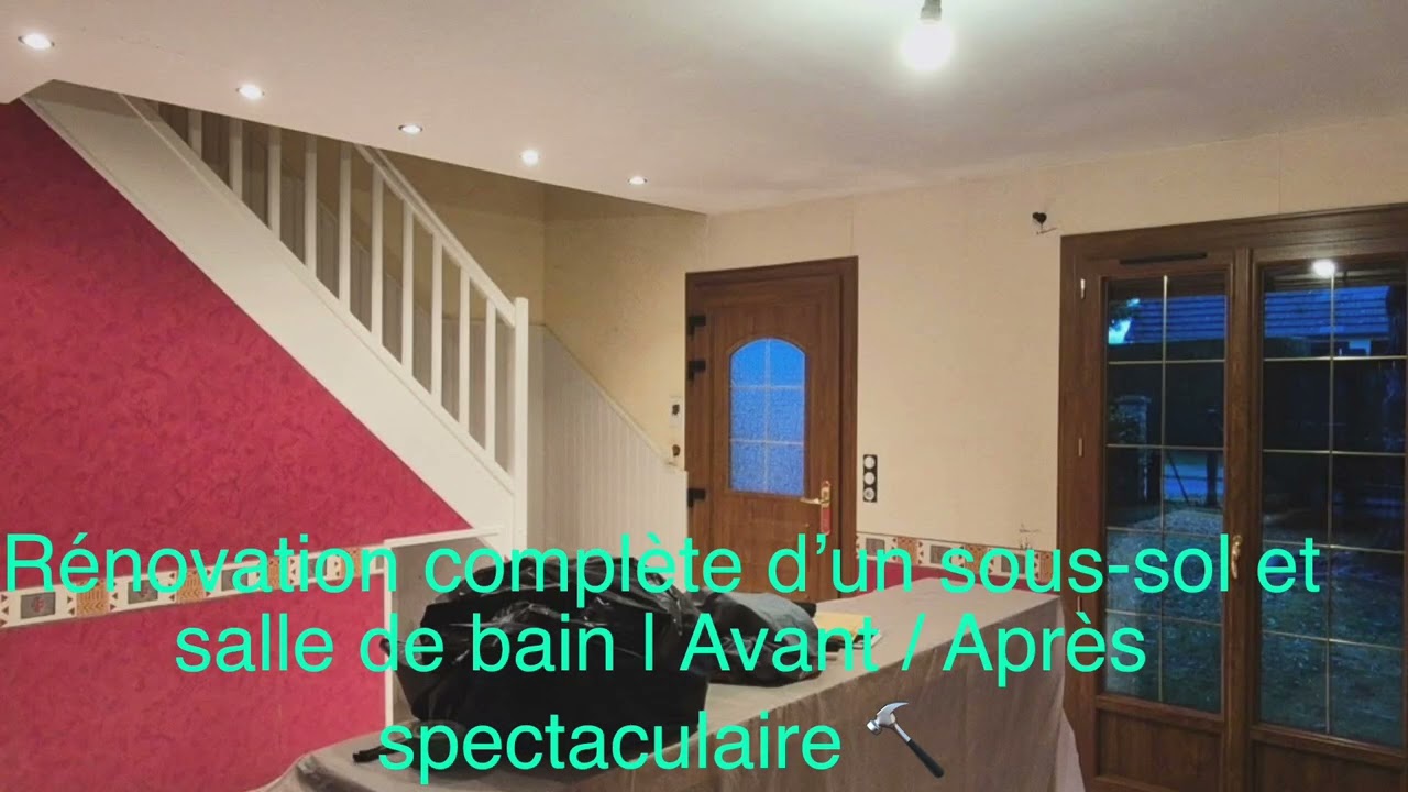 Rénovation complète d’un sous-sol et salle de bain | Avant / Après spectaculaire 🔨