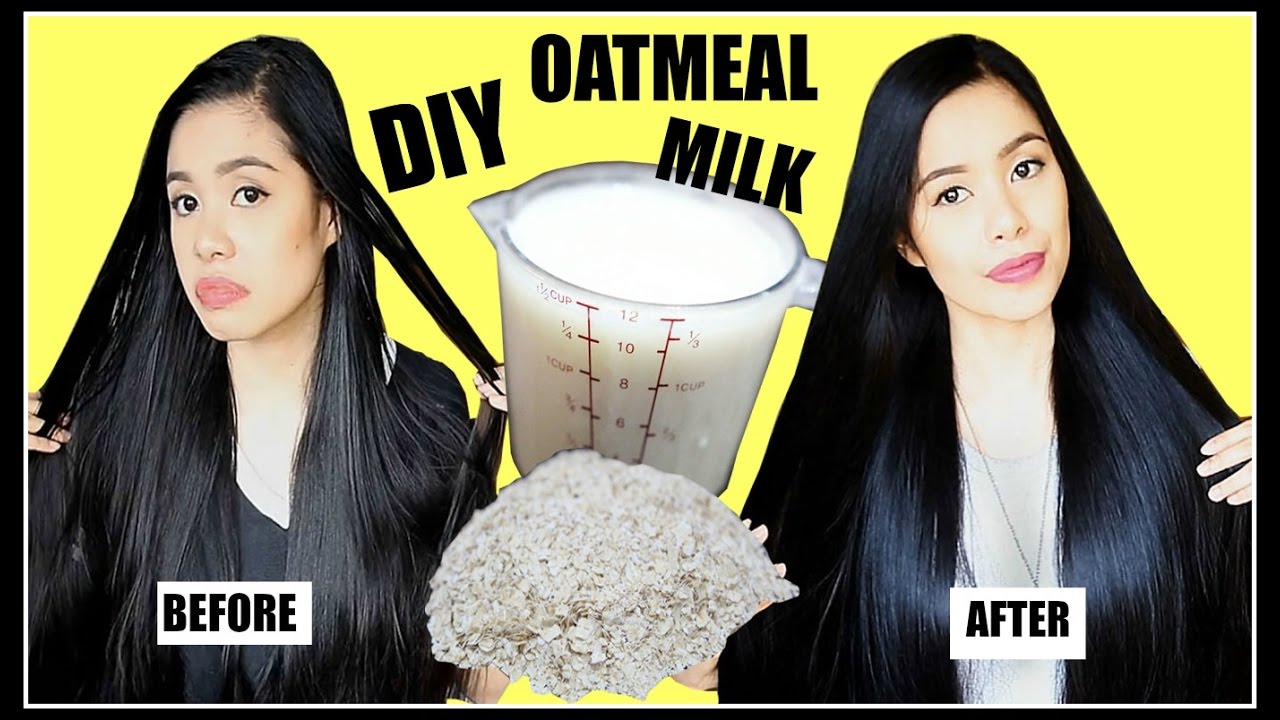 HOW TO MAKE OATMEAL MILK FOR OILY HAIR, DANDRUFF, HAIR GROWTH & HAIR LOSS-Beautyklove