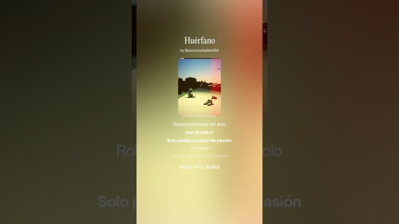 Huérfano (letra y musica de Pedro Musat)