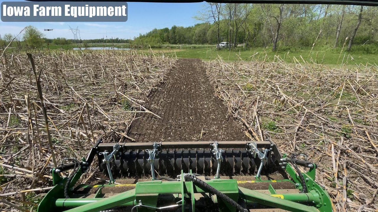 ACMA 250P 8-1/2' Heavy Duty Rotary Tiller w/Packer Roller Tilling Corn Stalks Rotovator LS Tractor