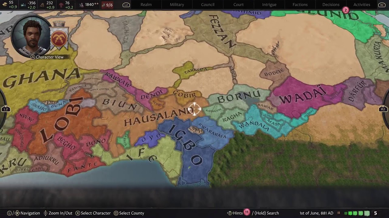 Crusader Kings 3, Nri, Nana Nri-Alike of Igbo, 867, 01