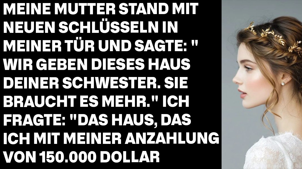 Meine Eltern gaben meiner Schwester mein 800.000$-Haus – doch mein Name steht im Grundbuch