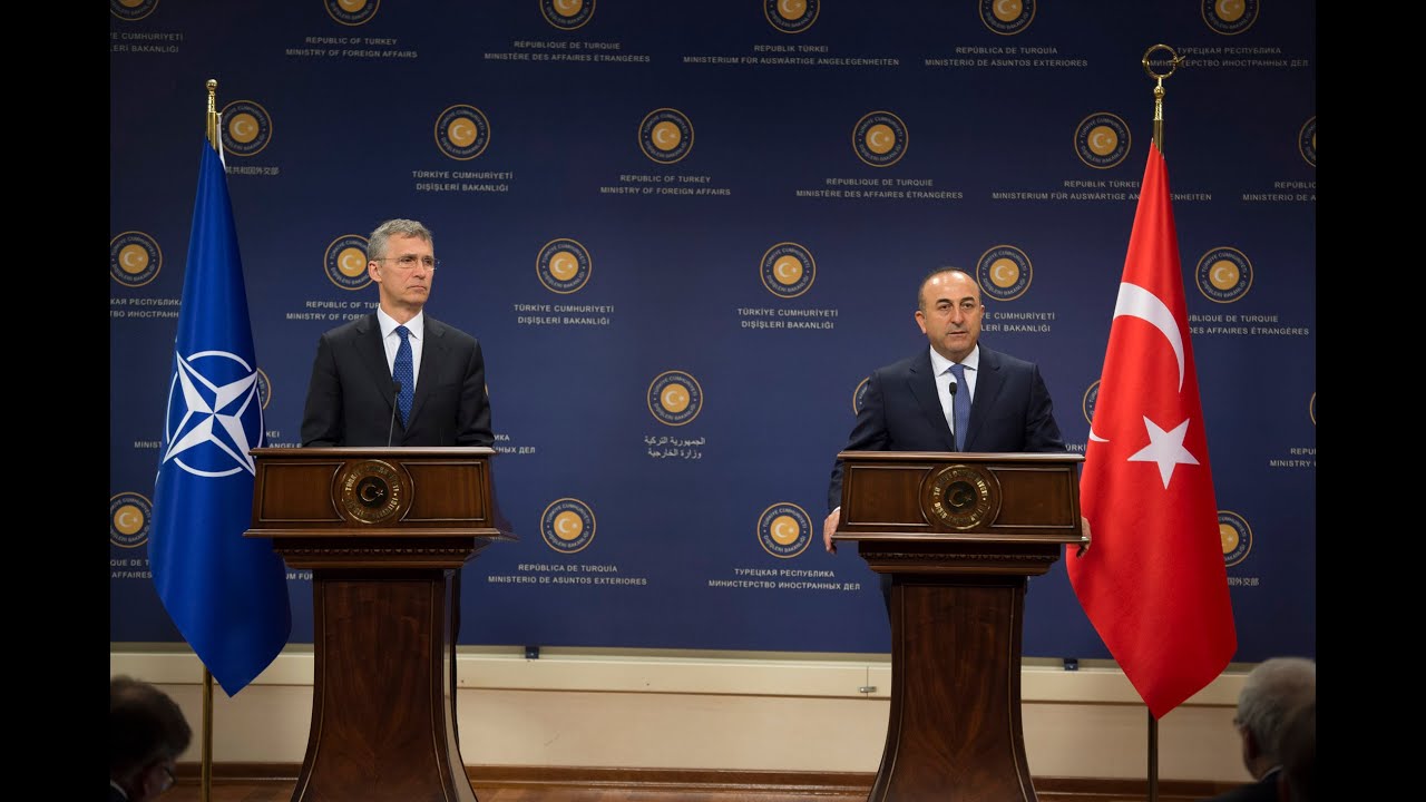NATO Secretary General with Minister of Foreign Affairs of Turkey, 21 APR 2016