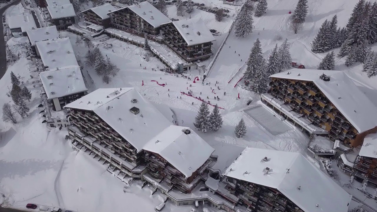 Anzère village hiver 2017 Mavic Pro
