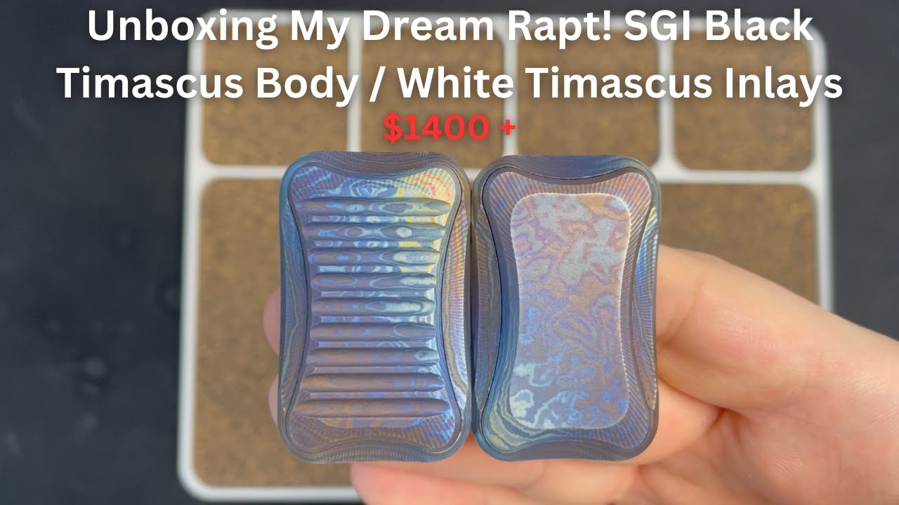 Unboxing My Dream Rapt! SGI Black Timascus Body / White Timascus Inlays | Daily Dose Of Fidgets |