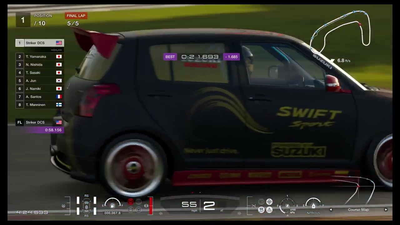 GT7 - Weekly Challenge - Suzuki Swift Sport '07 - Sunday Cup - Brands Hatch Indy Circuit
