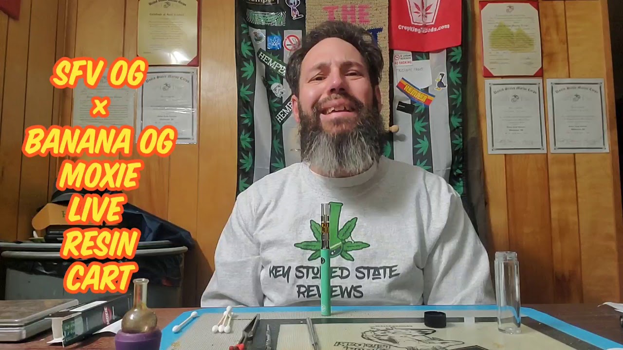 SFV OG&times;BANANA OG LIVE RESIN CART BY MOXIE PUREPENN