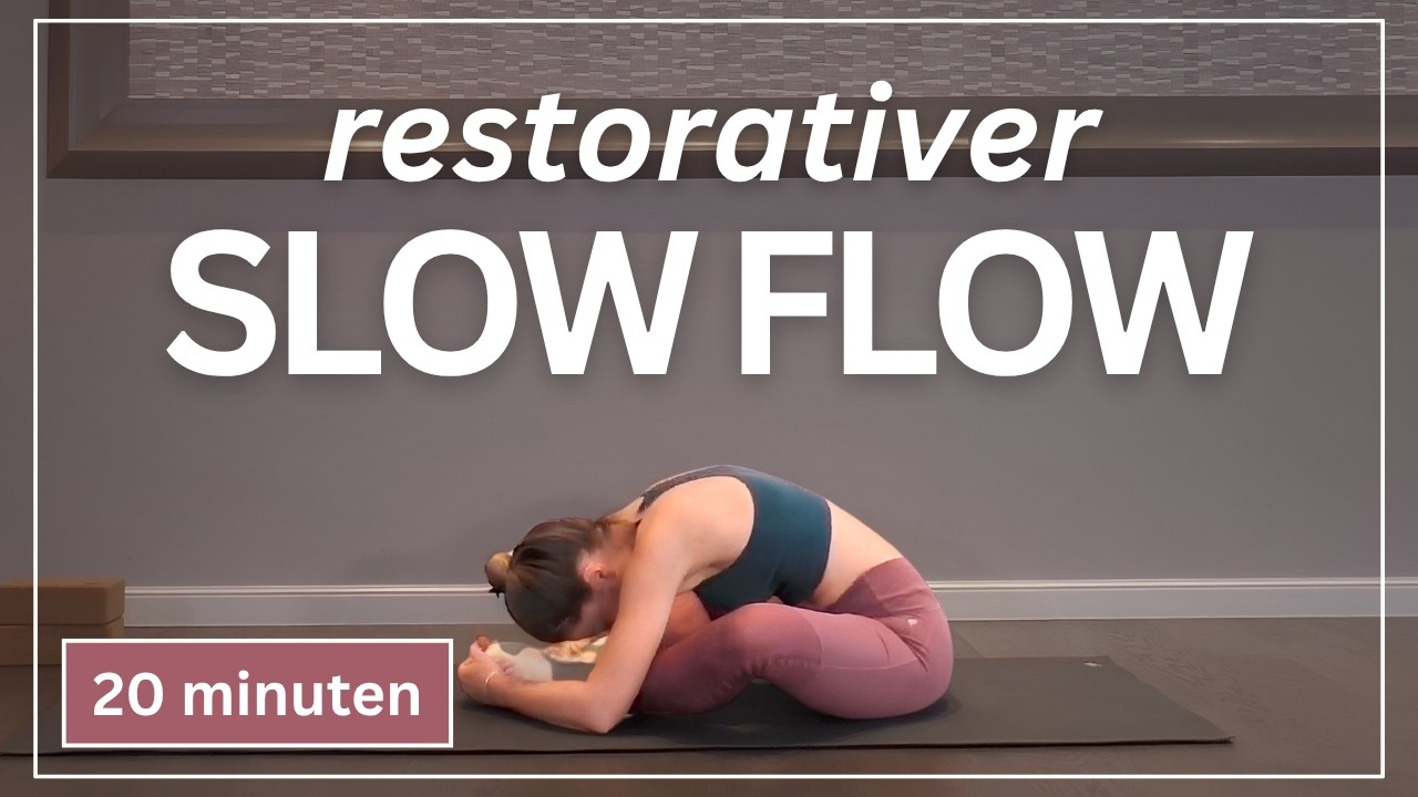 Restorativer Yoga Slow Flow 20 Min für einen entspannten Abend 🌙