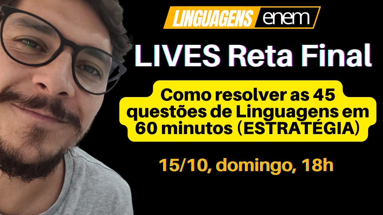 Estratégia de prova (LINGUAGENS ENEM)