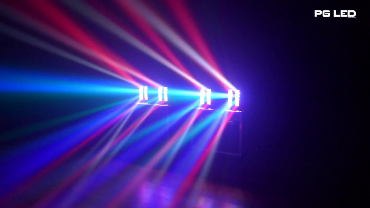 MOVING LED BEAM SPIDER 8X3W RGBW PG LED