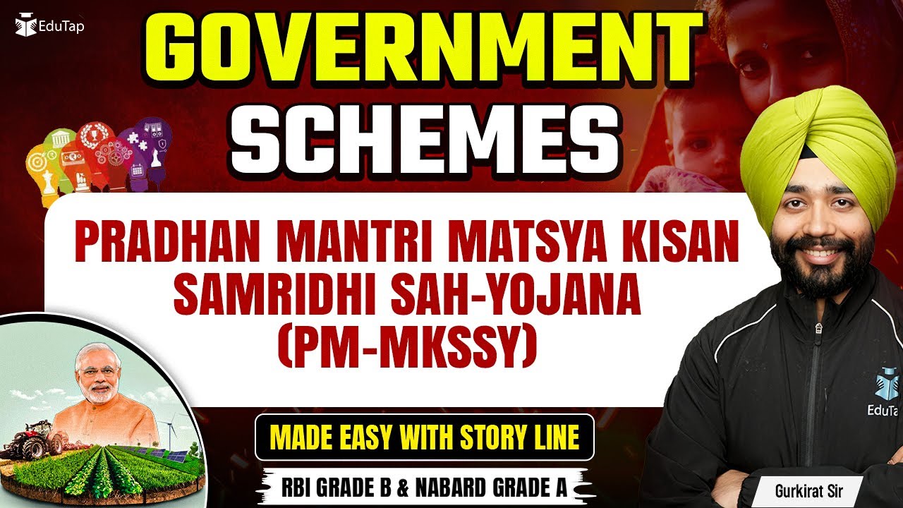 Pradhan Mantri Matsya Kisan Samridhi Sah-Yojana | Government Schemes for RBI Grade B 2025 | EduTap