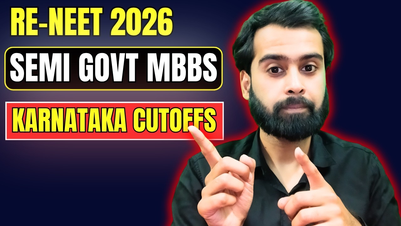 Karnataka Semi-Govt MBBS Cutoff May Drop | Re-NEET 2026