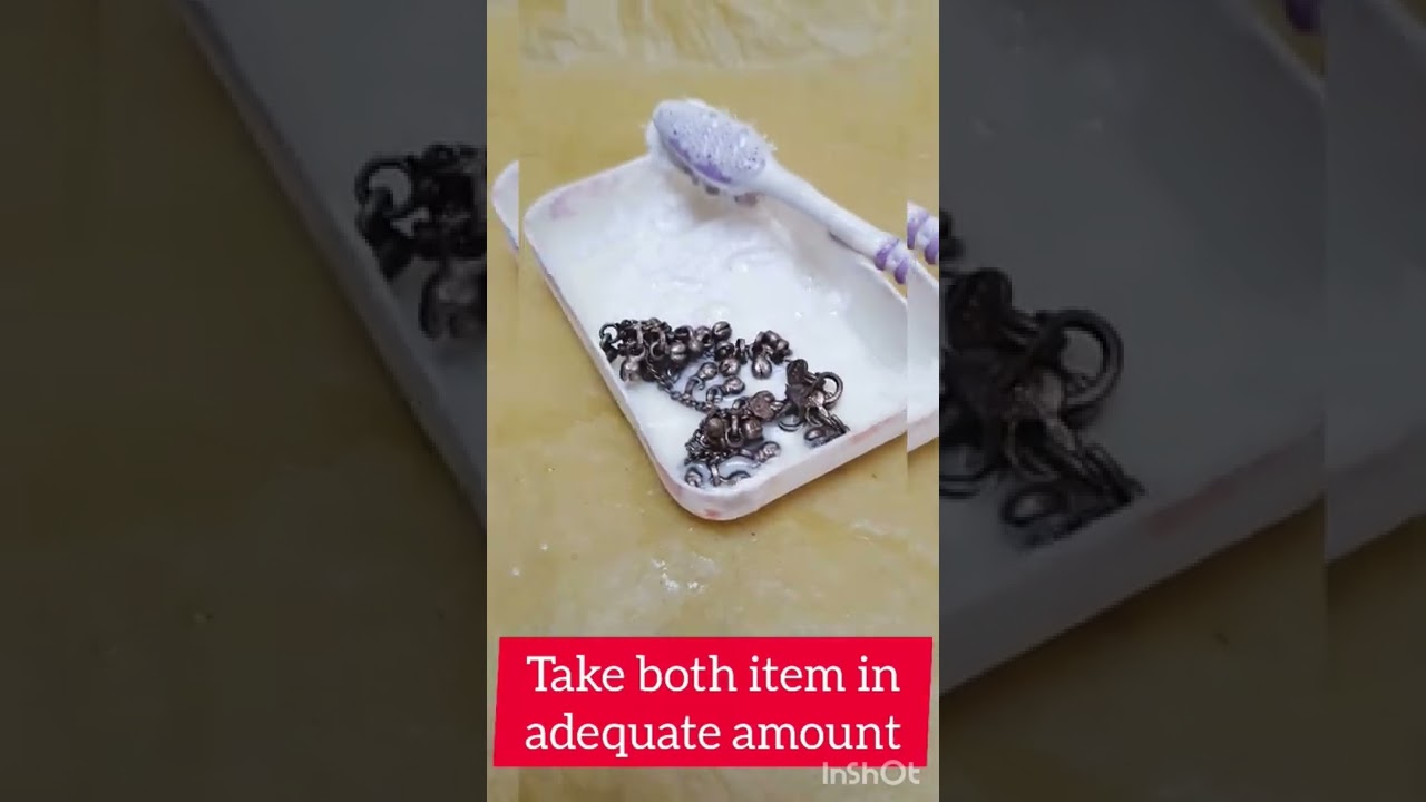 Easy Way to Clean Silver jewellery and items At Home..With Toothpaste and Hand-wash liquid...