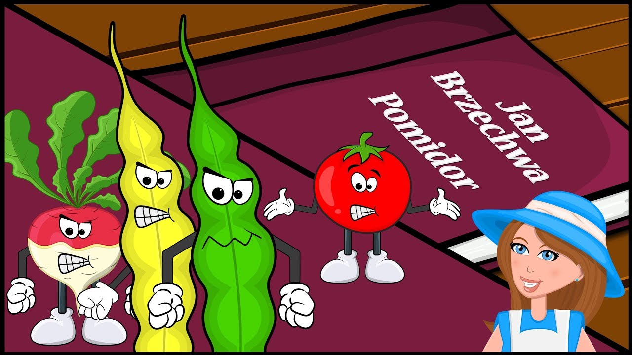 🍅🍅🍅Pomidor - Jan Brzechwa animowana bajka wiersz dla dzieci