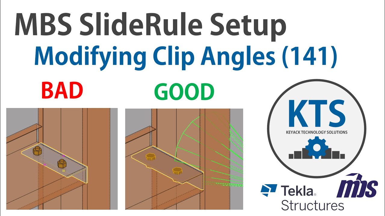 MBS Tekla Modeling - Connection Clip Angle 141