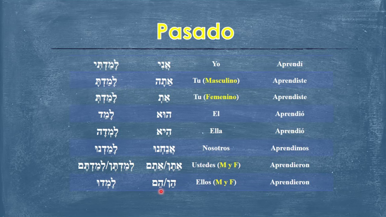Conjugando el verbo 