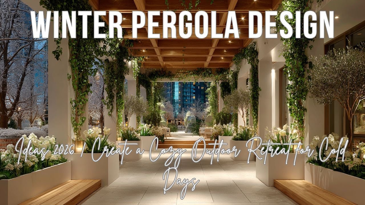Идеи дизайна зимних беседок 2026: создайте уютное место отдыха на открытом воздухе в холодные дни.