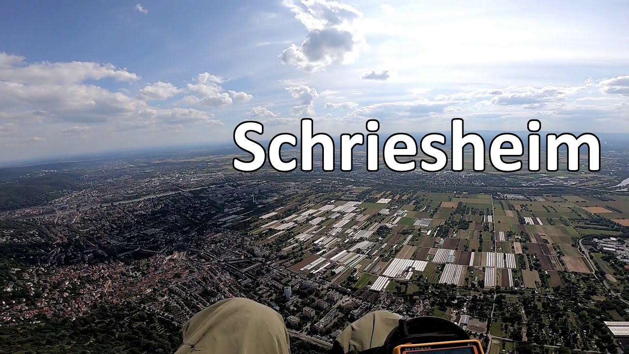 Paragliding Schriesheim - Journey from &Ouml;lberg to the Farmlands