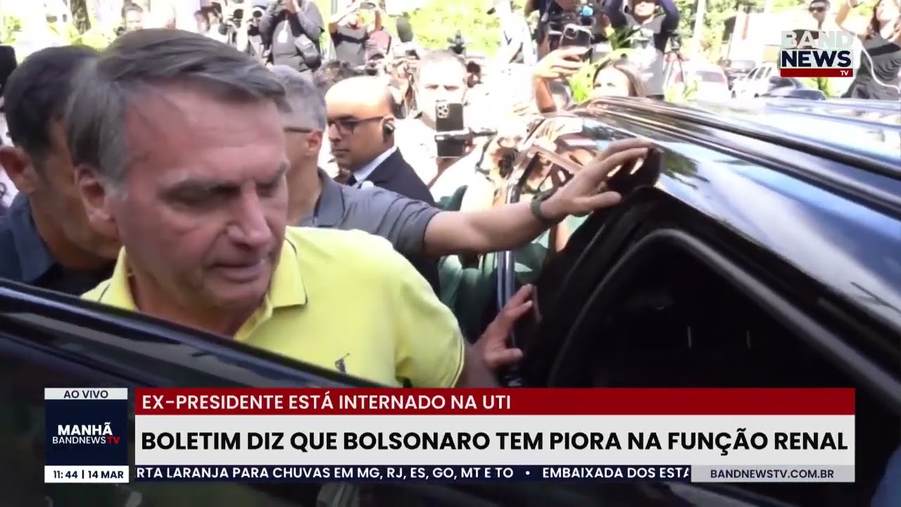 Bolsonaro tem piora na função renal, diz boletim médico