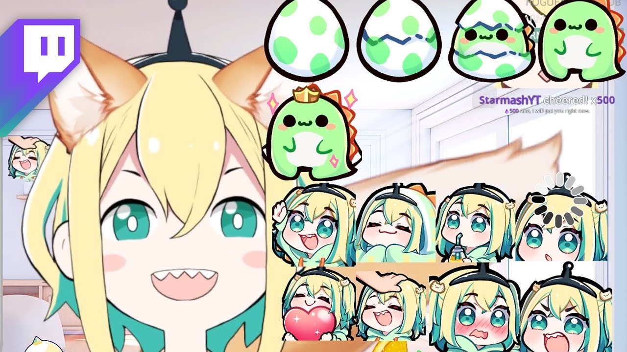 ⚡Pikamee Showcases Her NEW Twitch Emotes