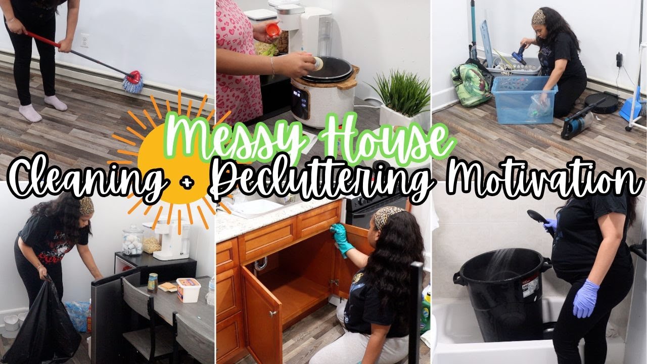 MESSY HOUSE CLEAN WITH ME | cleaning + decluttering SUMMER MOTIVATION 2025