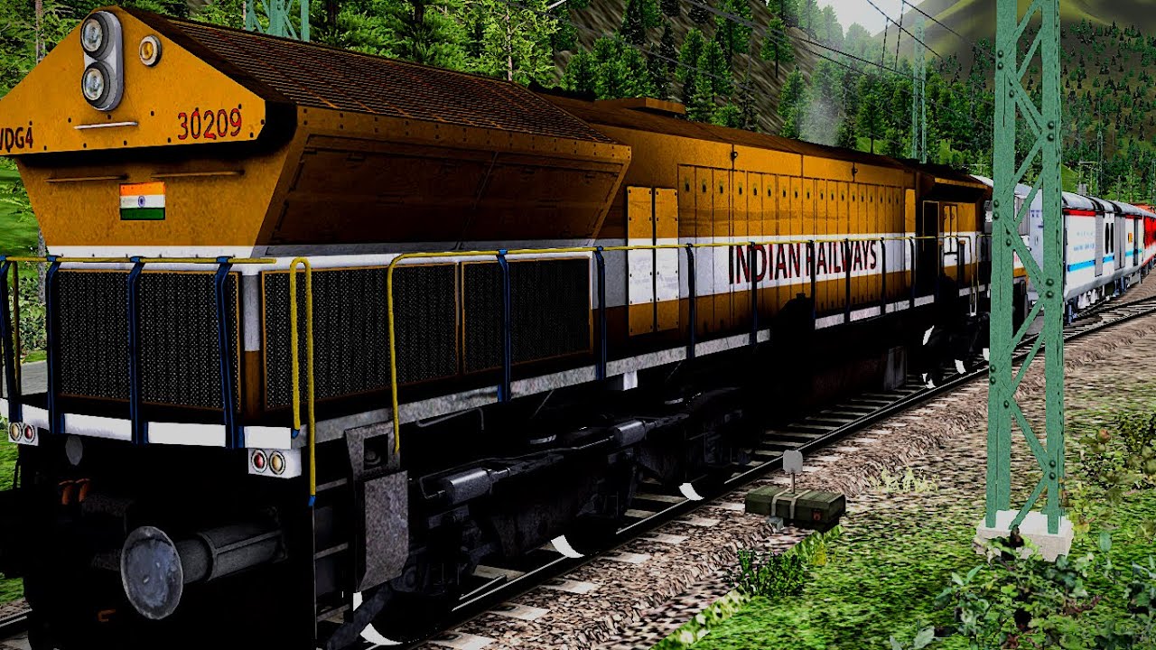 Train Simulator Classic WDG4 Yellow Colour Locomotive #train #traingame