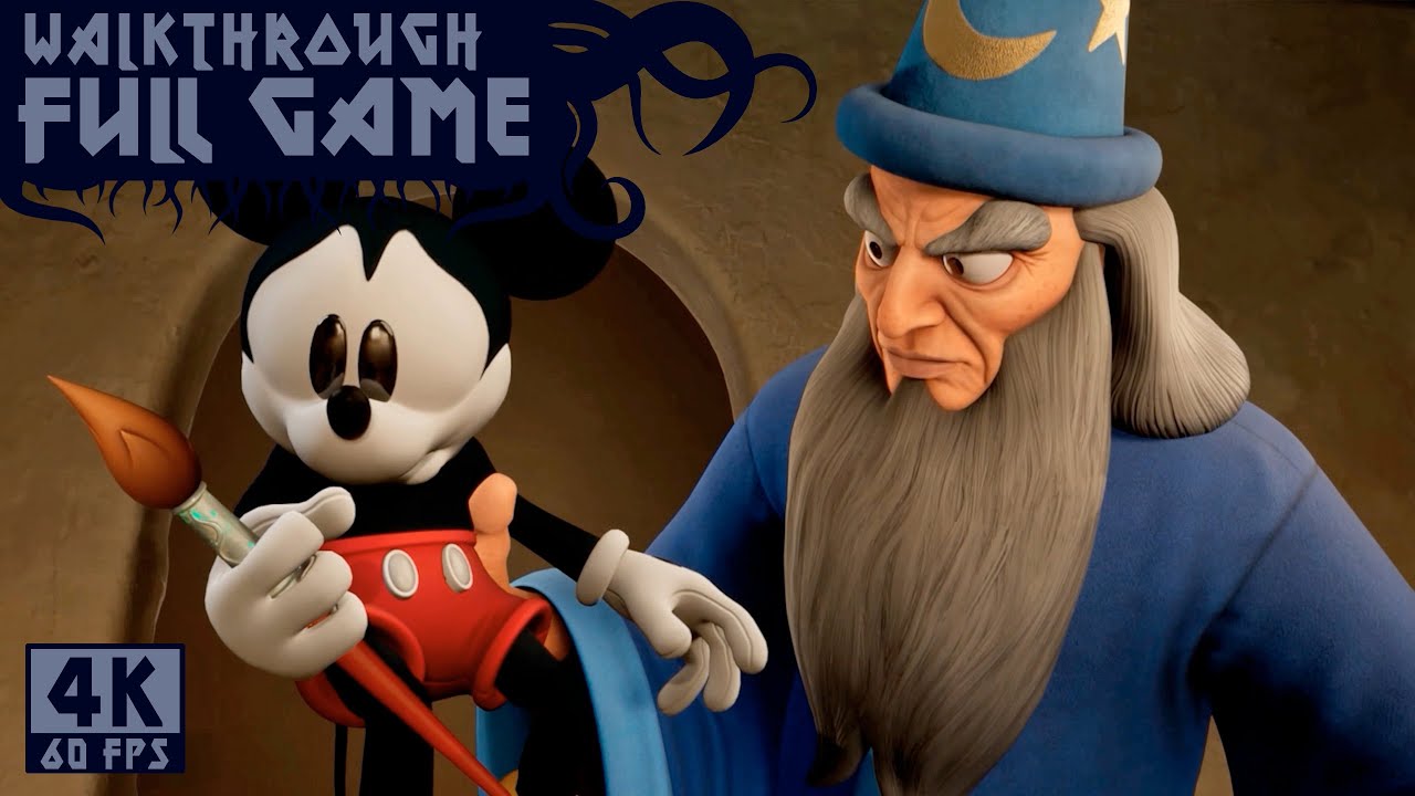 ⇌ Disney Epic Mickey Rebrushed ⇋ Full Game｜No Commentary Walkthrough 👾 Remake Gameplay『4K/60FPS/PC』
