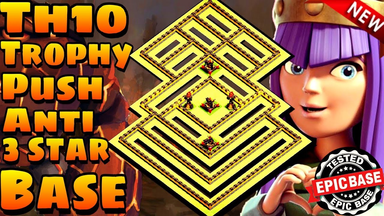 Clash Of Clas | TOWNHALL 10 | Th10 Trophy base | Th10 Anti 3 Star Base + Replays | Th10 Epic Base