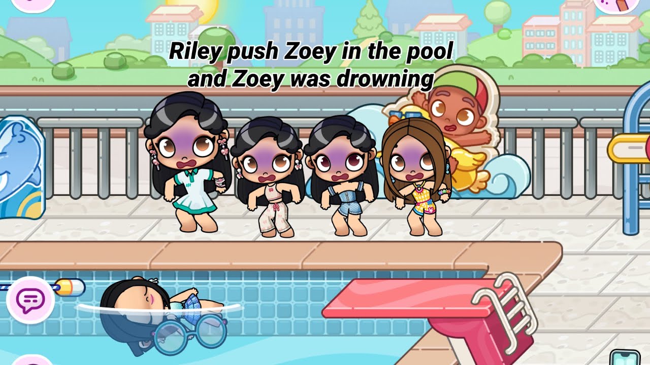 Zoey was drowning in the pool II*With Voice*II