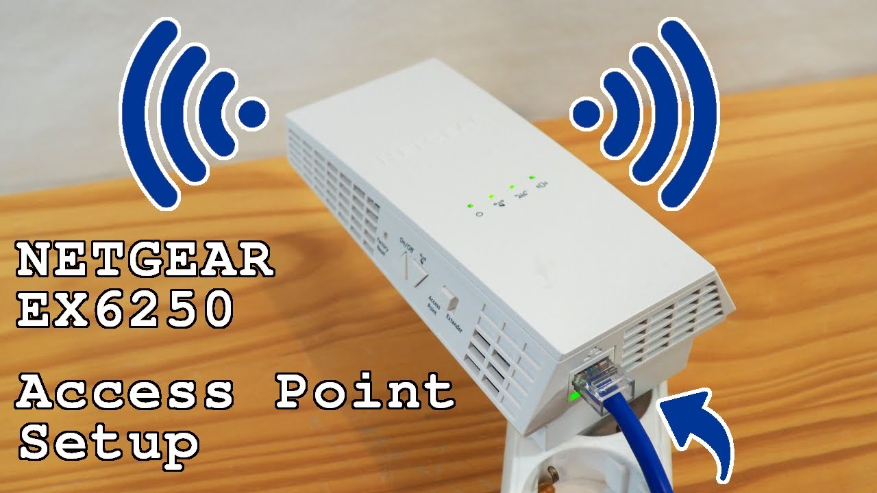 Netgear EX6250 Wi-Fi extender dual band • Access point mode setup