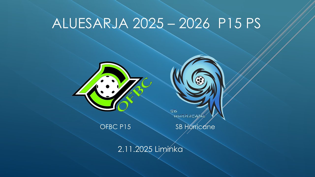 OFBC P15 - SB Hurricane, P15 Aluesarja 2.11.2025