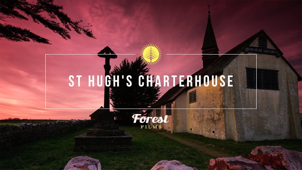 Remote Mendip hills church by drone & time-lapse