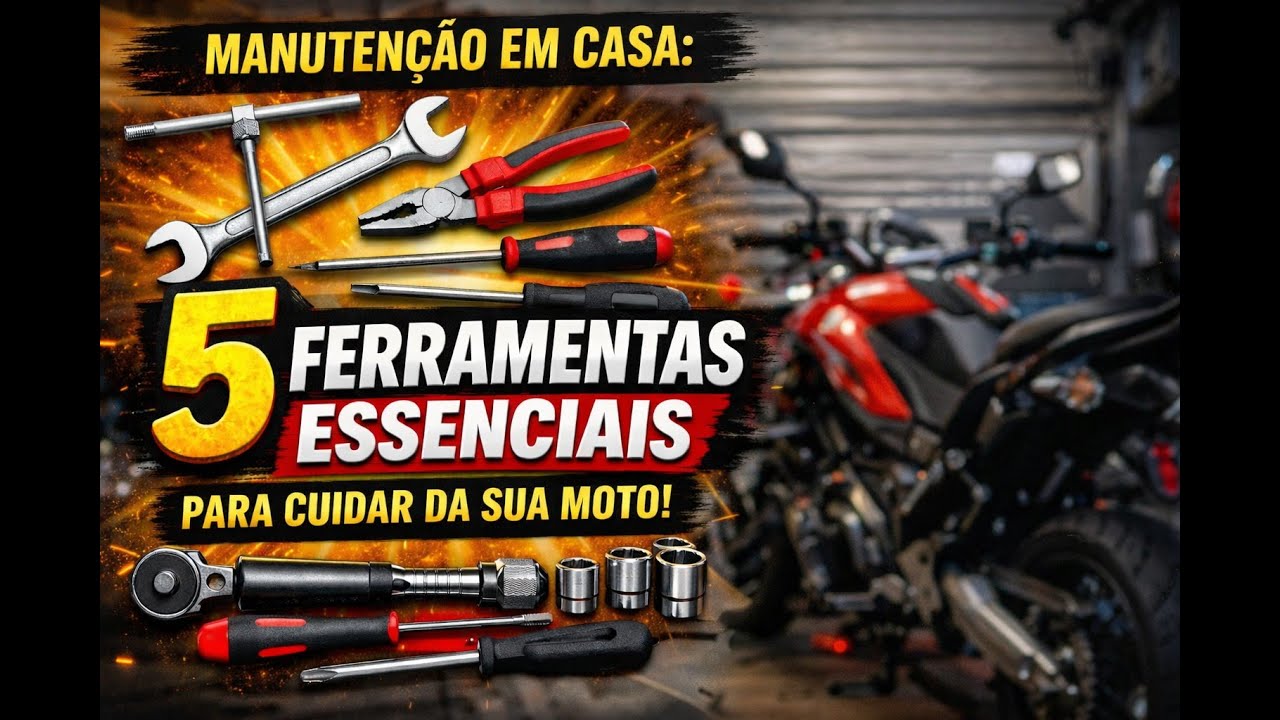 Manutenção em Casa: As 5 Ferramentas Essenciais para cuidar da sua moto sozinho