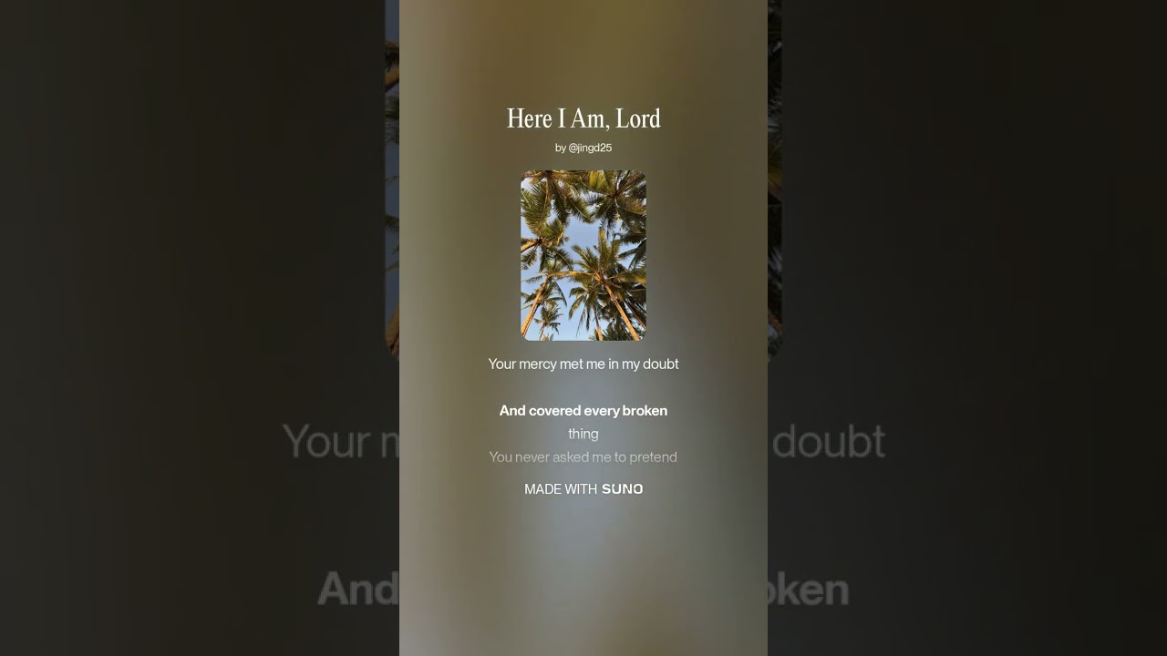 Here I Am, Lord