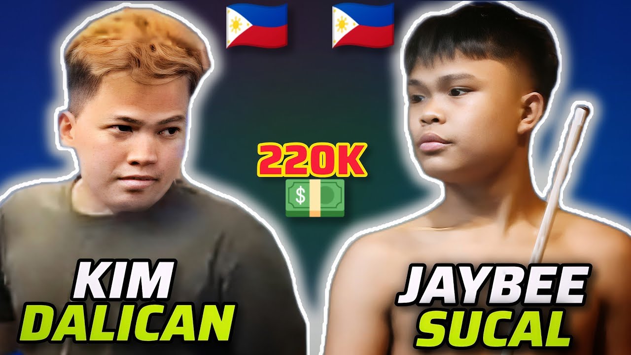 Jaybee Sucal 🆚 Kim Dalican | 10 BALL Parehas Race To 16, 220K | Full Game Highlights