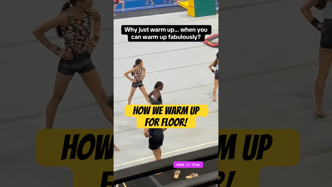 Floor warm-up #gymnastlife #floorroutine #flip #fliplife #gymnast