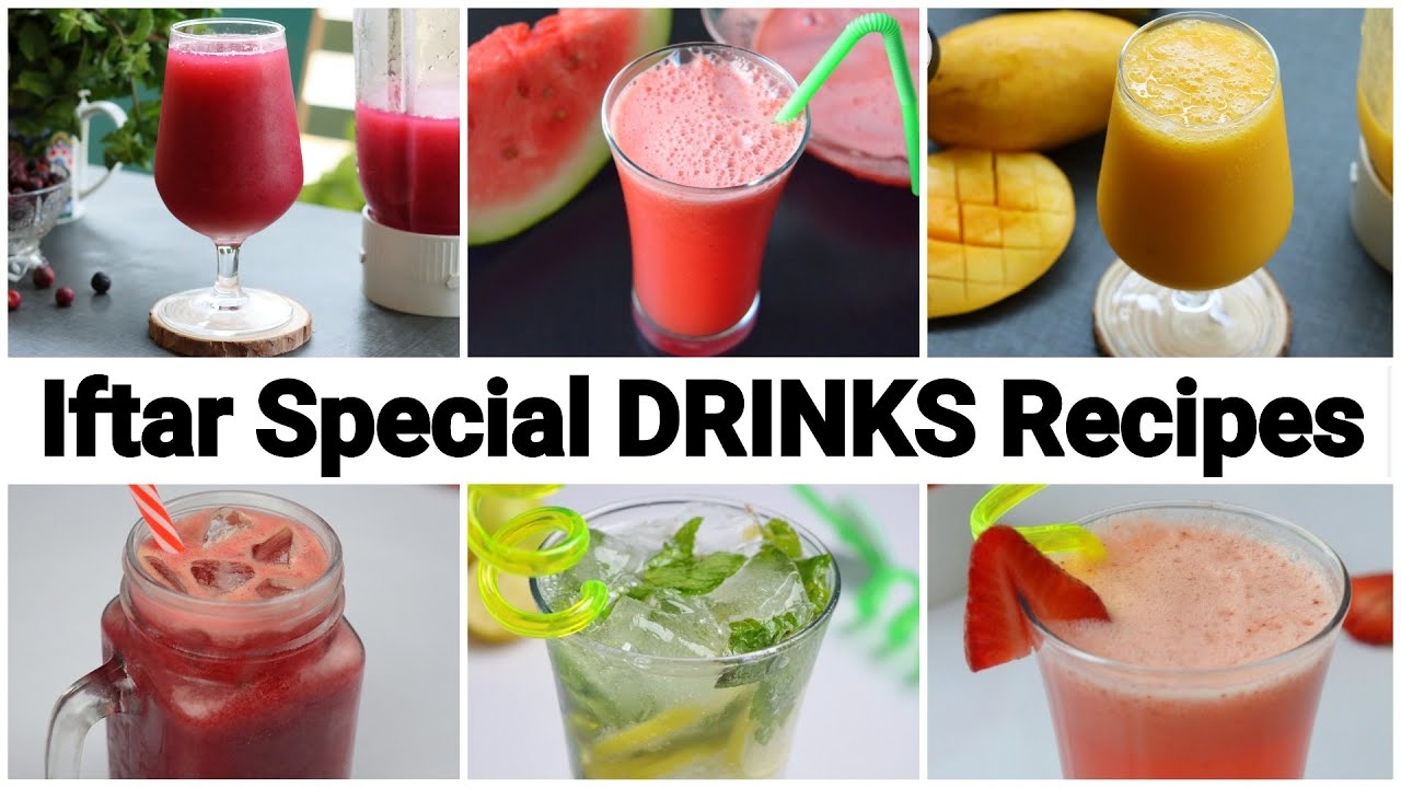 6 IFTAR SPECIAL DRINKS & JUICES by (YES I CAN COOK)