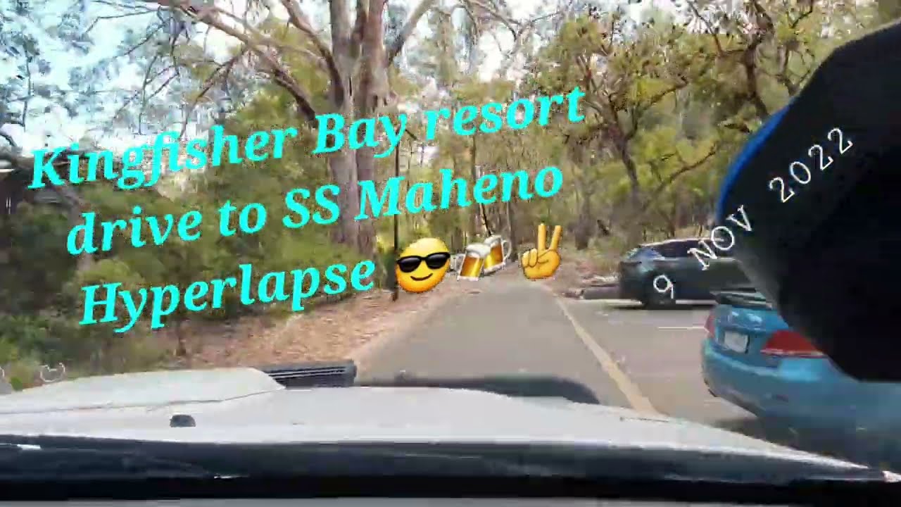 K'gari Fraser Island Kingfisher Bay Resort drive to SS Maheno