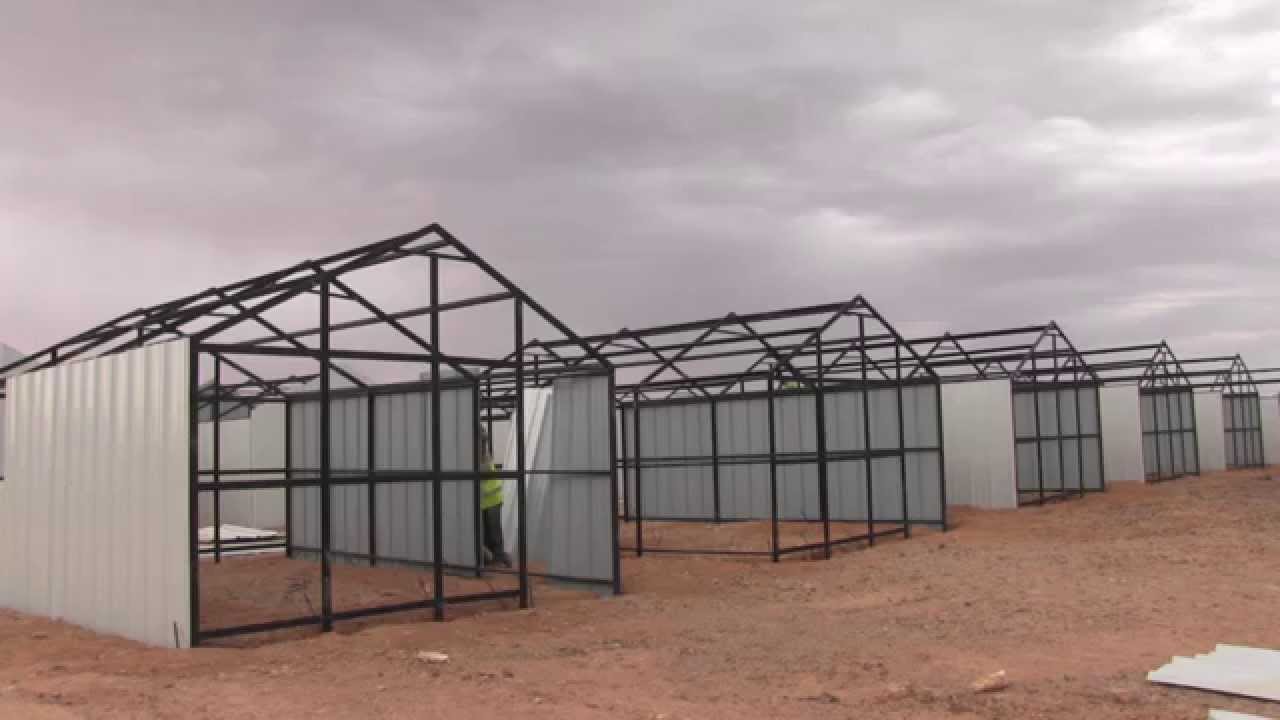See how a refugee shelter rises in three hours