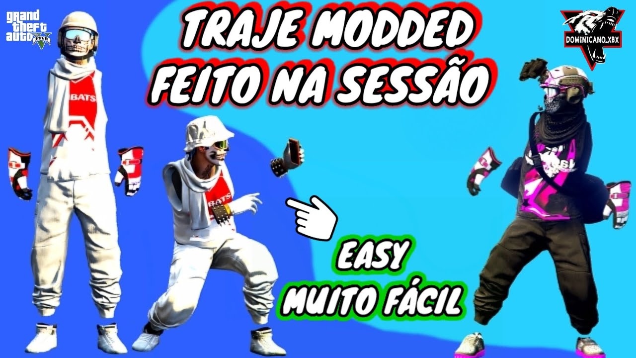 GTA 5 online: Traje modded braço bugado feito na sessão solo fácil de fazer Xbox / ps4