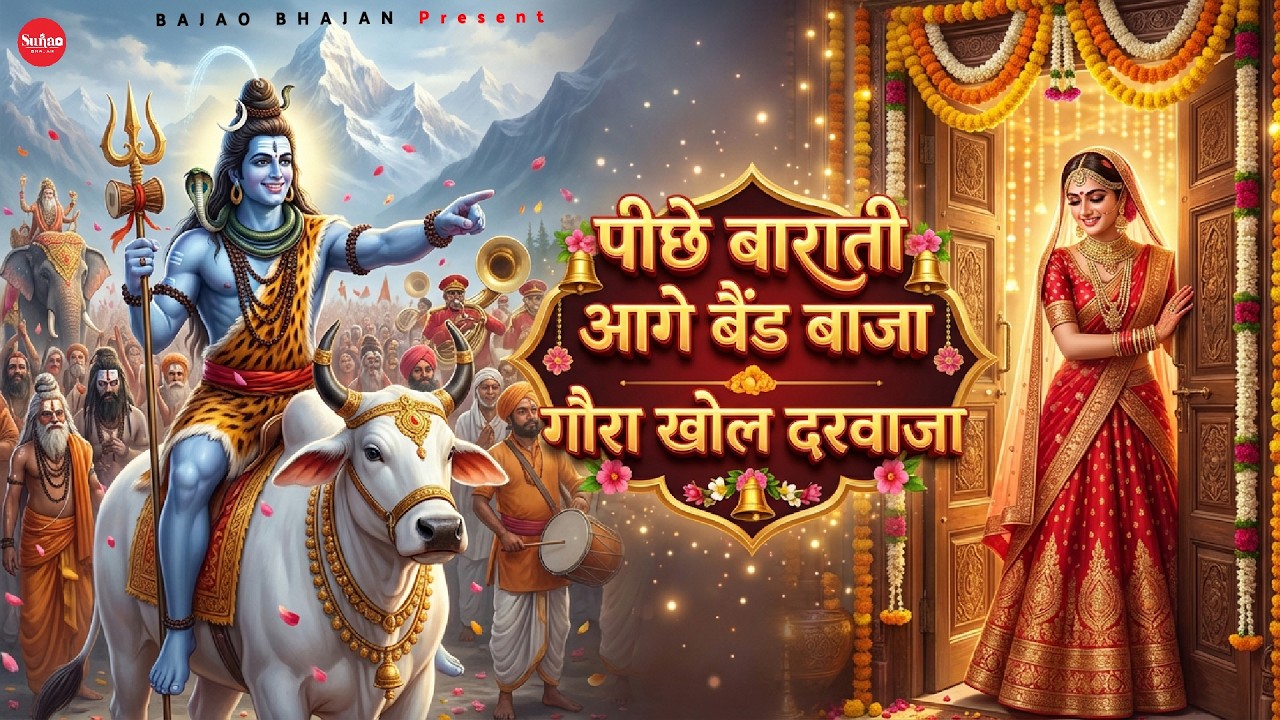 🔱पीछे बाराती आगे बैंड बाजा | गौरा खोल दरवाजा | Shiv Baraat Song 2026 | Maha Shivratri Special Bhajan